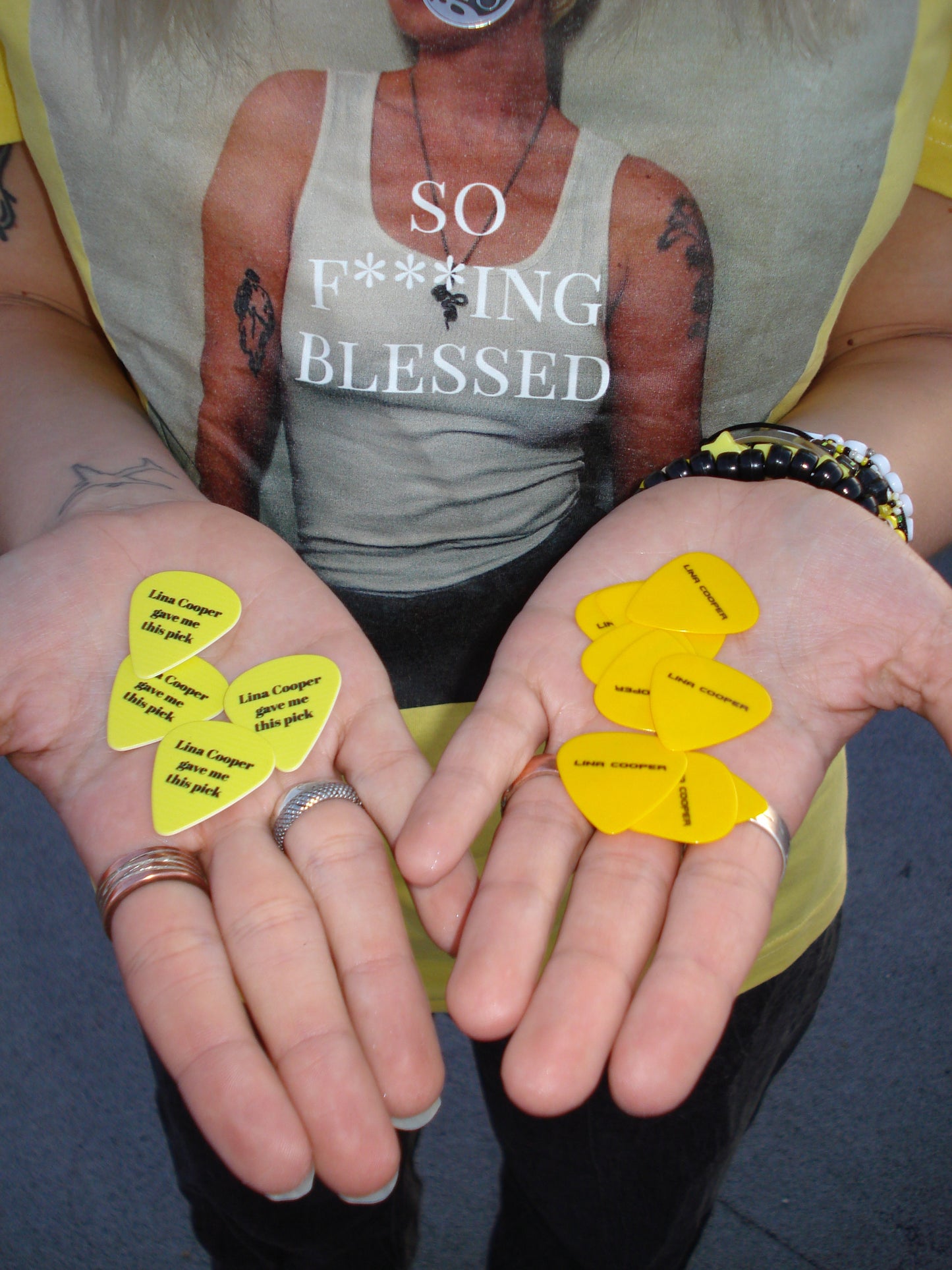 "Lina Cooper Gave Me This Pick" Guitar Pick