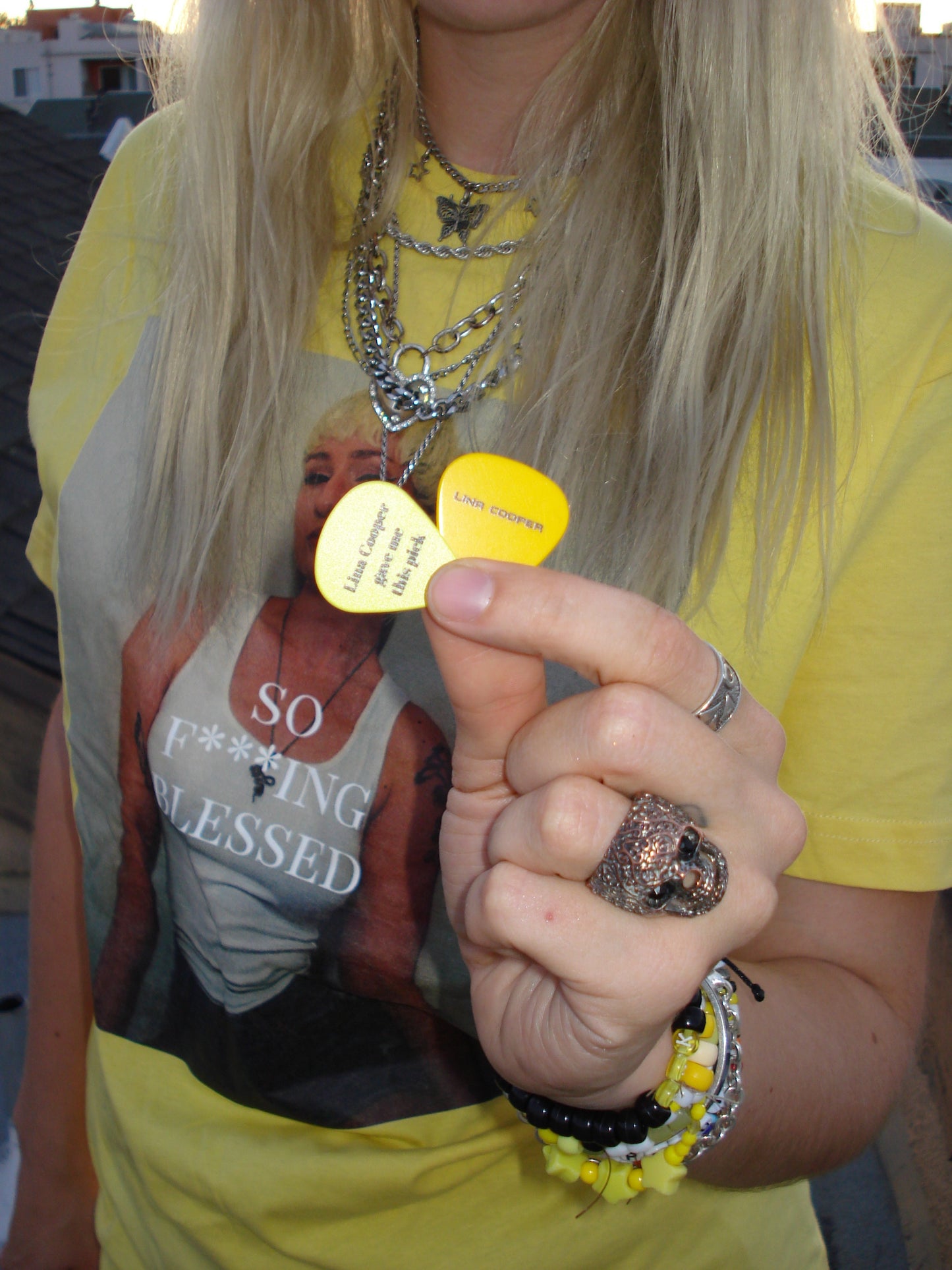 "Lina Cooper Gave Me This Pick" Guitar Pick