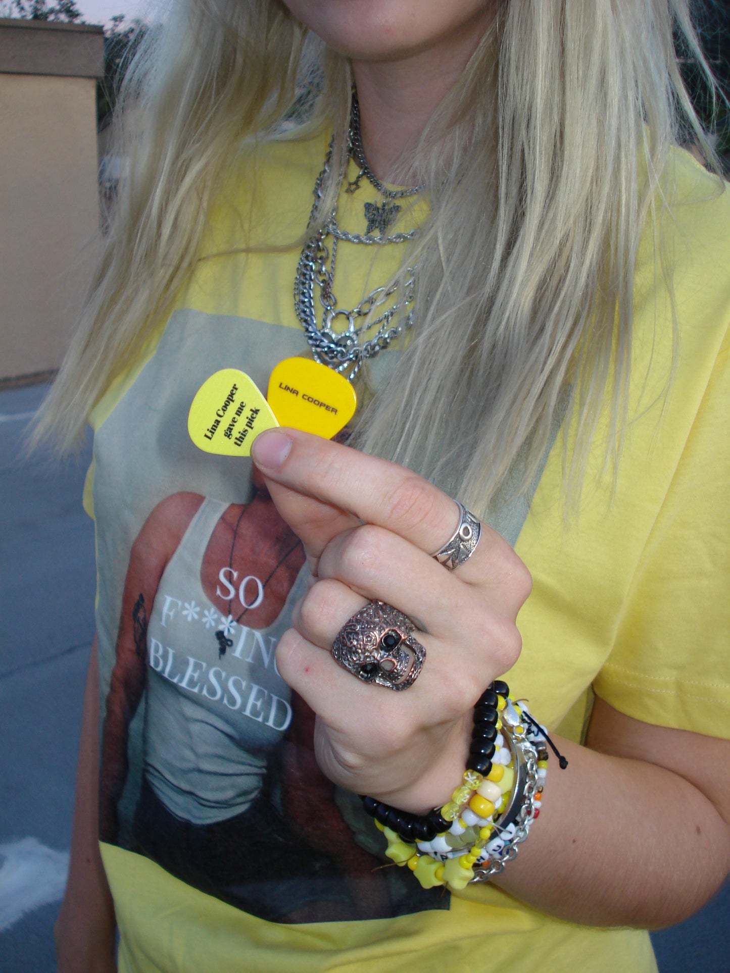 "Lina Cooper Gave Me This Pick" Guitar Pick